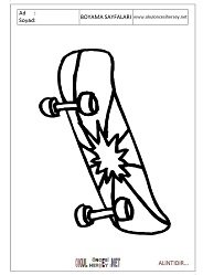 Kaykay boyama sayfaları